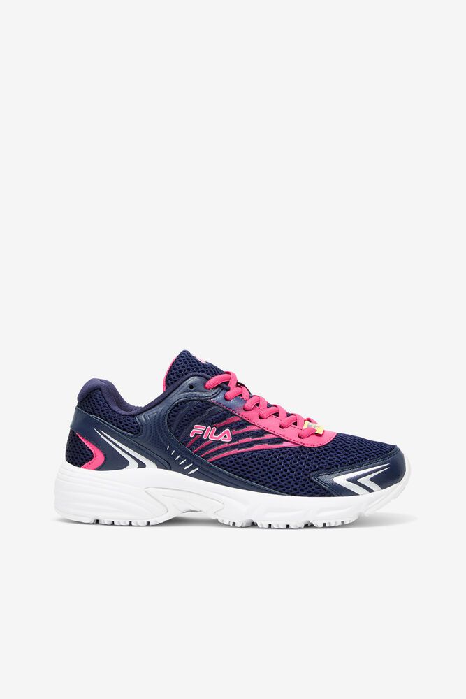 Fila Memory Starform Slip Resistant Navy/Pink Work Shoes Womens - NZ 71985-JBSW